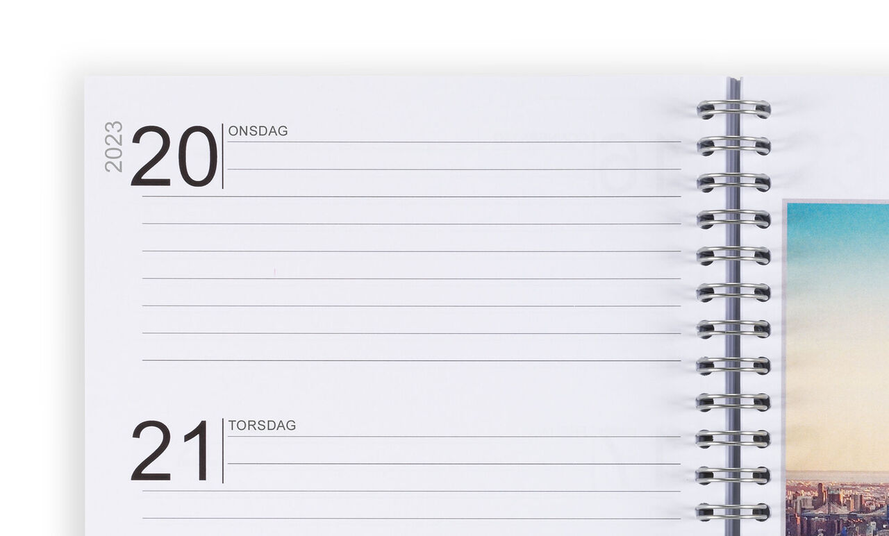 Veckodagar och datum i en kalender, 20:e och 21:e i en månad.
