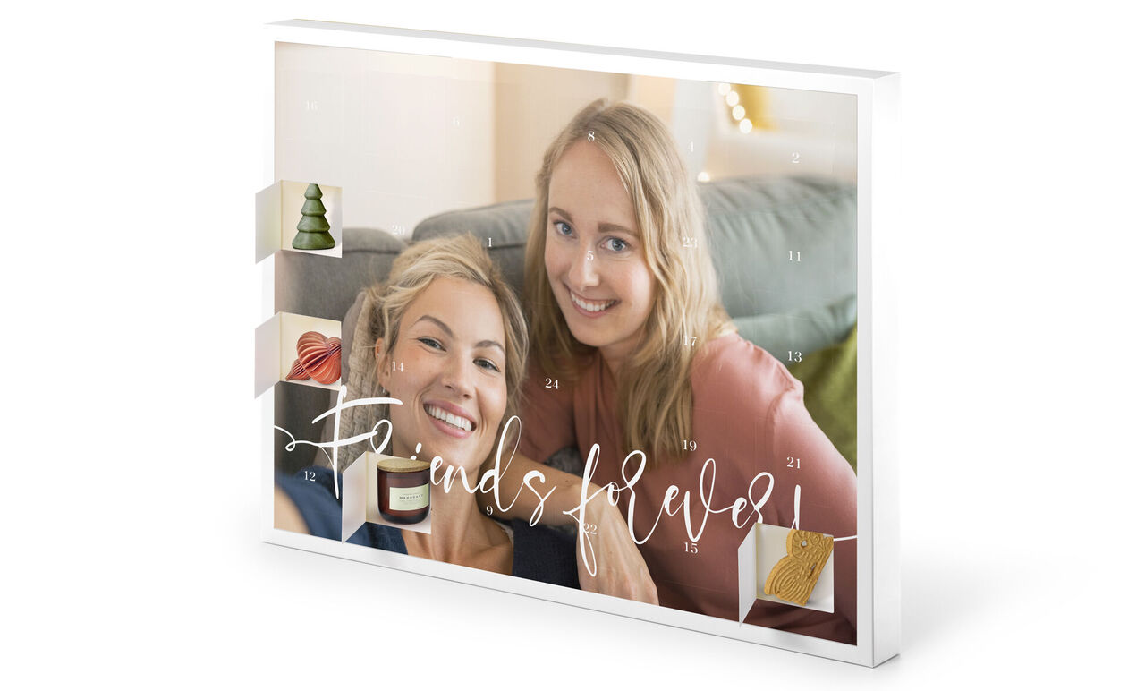 Kalender med julmotiv och kärleksfulla minnen